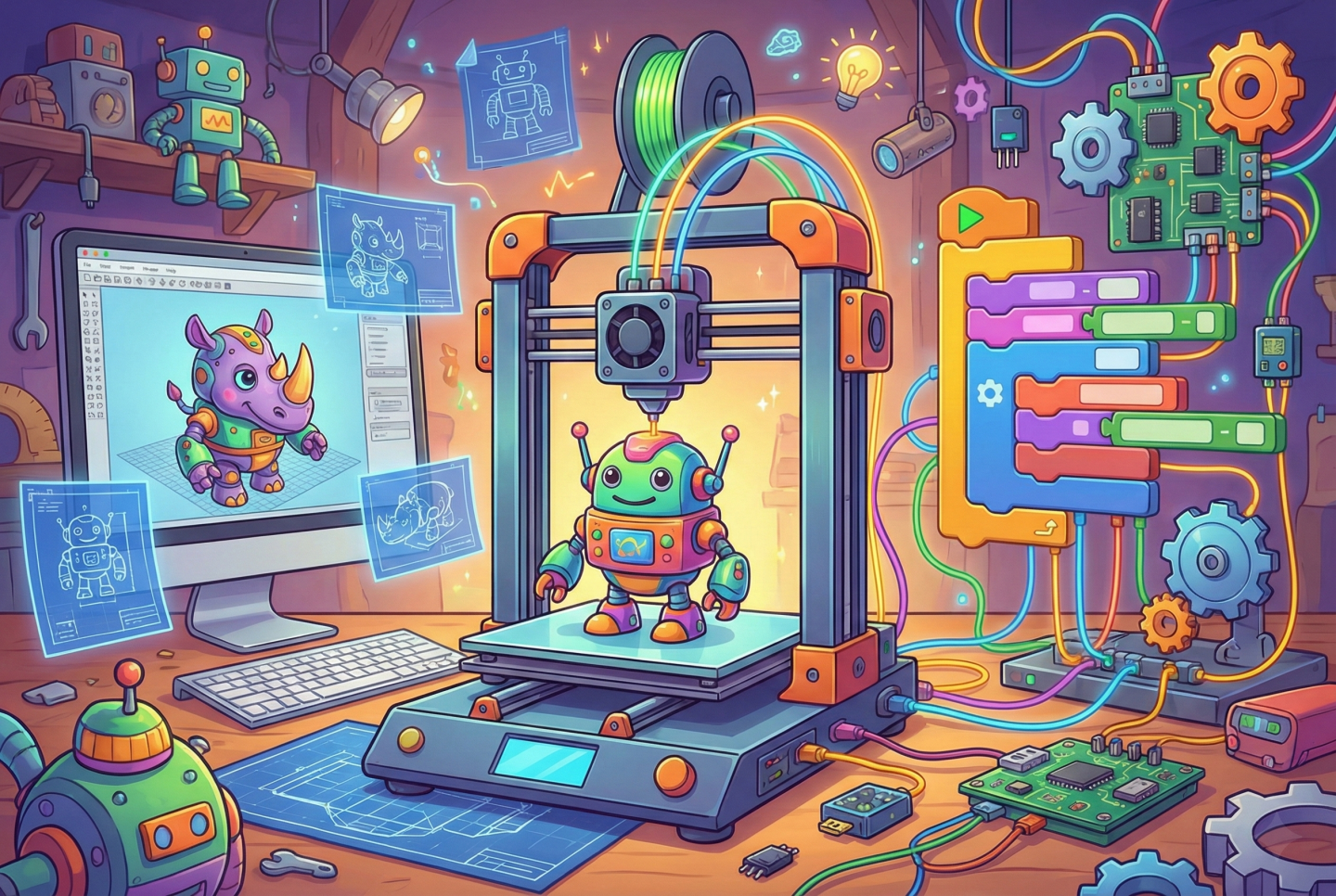 3D列印創客機器人